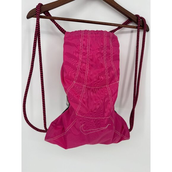 Nike Pink & Gray Drawstring Backpack With Interior Pockets & Rope Straps Lightwe - Picture 3 of 8